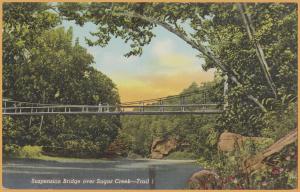 Marshall, IND., Turkey Run State Park-Bridge over Sugar Creek