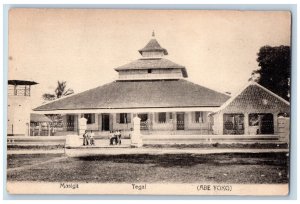 Tegal Regency Java Indonesia Postcard Masigit Tegal (ABE YOKO) Mosque c1910