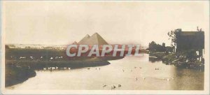 Postcard Ancient Egypt Landscape ave the Pyramids of Guizch