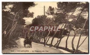 Cap Martin - The Cape Road Caleche - Old Postcard