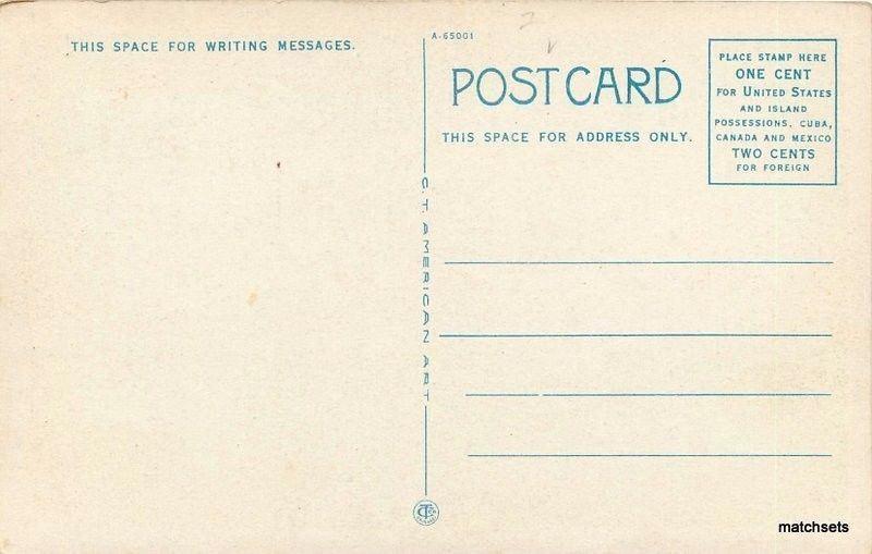 1940s Stockton California El Dorado School Teich postcard 4568