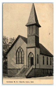 GARY, Indiana IN ~ GERMAN M.E. CHURCH Lake County 1915 Postcard