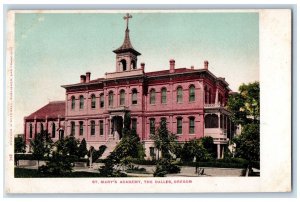 c1905s St. Mary's Academy Exterior Roadside The Dalles Oregon OR Trees Postcard