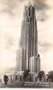 Cathedral of Learning, University of Pittsburgh real photo Pittsburgh, PA