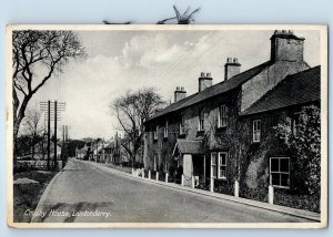 Londonderry Northern Ireland Postcard Crosby House Londonderry 1943 Vintage