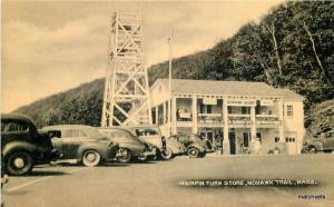 1930s MOHAWK TRAIL Coffee Shop Store automobile Woody Wagon Collotype 1788