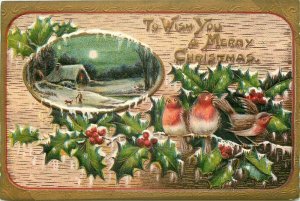 Christmas Greetings, Lot of 5, Lot Number 31