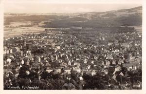 Bayreuth Bavaria Germany panoramic birds eye view of area real photo pc Y12936