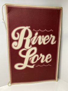 Vtg 80s River Lore Restaurant Menu Sheraton Riverside Louisville Kentucky