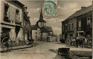 CPA Quelaines - Place de l'Eglise (255150)