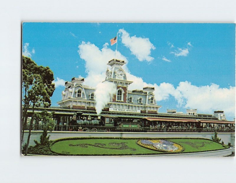 Postcard The Walt Disney R. R., Magic Kingdom, Walt Disney World, Florida