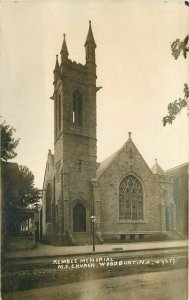 C-1910 Kemble Memorial ME Church Woodbury New Jersey RPPC Photo Postcard 12319