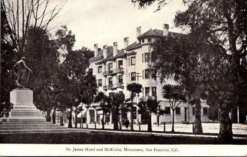 California San Francisco St James Monument and McKinley Monument