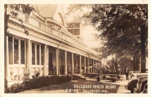 Dillsboro Indiana Dillsboro Health Resort Real Photo Vintage Postcard AA51232