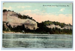 c1910's View Of River Fluffs Near Cape Girardeau Missouri MO Antique Postcard 