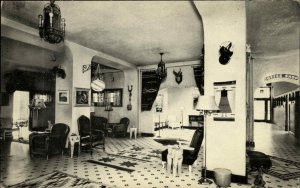 Pecos Texas TX Hotel Brandon Interior Vintage Postcard