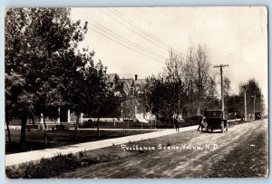 Velua North Dakota ND Postcard RPPC Photo Residence Scene Cars Dirt Road c1910s