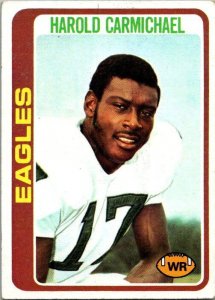 1978 Topps Football Card Harold Carmichael Philadelphia Eagles sk7239