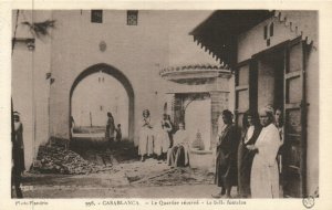 PC MOROCCO, CASABLANCA, LE QUARTIER RÃSERVÃ, Vintage Postcard (b29380)