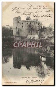 Clisson Old Postcard Castle Ruins