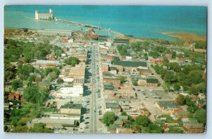 Ontario Canada Postcard A View of Collingwood From Air 1972 Vintage Posted