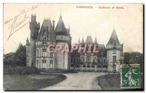 Old Postcard Limousin Chateau Edge