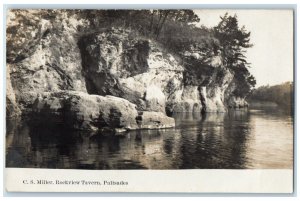 c1910's CS Miller Rockville Tavern Palisades Cedar Rapids IA RPPC Photo Postcard