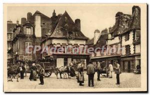 Old Postcard Quimper Place Earth Duke