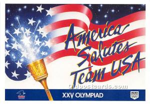America Salutes Team USA, XXV Olympiad Olympic Postcard