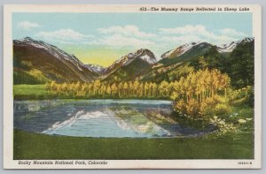 National & State Parks~Mummy Range In Sheep Lake Rocky Mts~Vintage Postcard