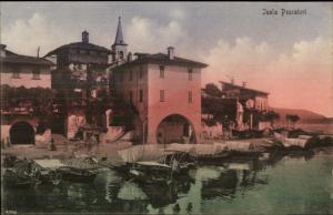 Isola Pescatori Italy c1910 Postcard