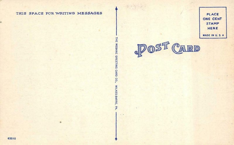 NANTICOKE, Pennsylvania~PA   POST OFFICE  Luzerne County  c1940's Linen Postcard