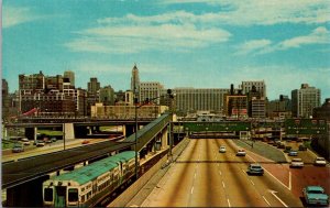 Illinois, Chicago - Looking East On Congress Street Expressway - [IL-160]