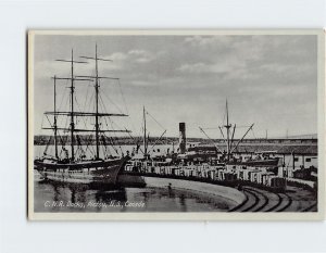 Postcard C.N.R. Docks - Pictou, Canada