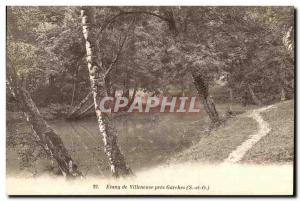 Old Postcard Pond Villeneuve near Garches
