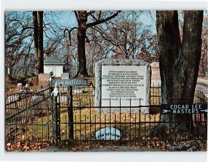 Postcard Ann Rutledge Grave Petersburg Illinois USA