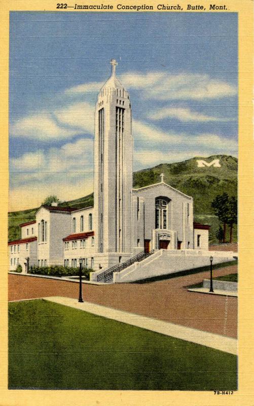 MT - Butte. Immaculate Conception Church