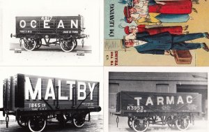 Tarmac Lorry Ocean Carriage Maltby 4 Haulage Track Comic Photo Postcard Bundle