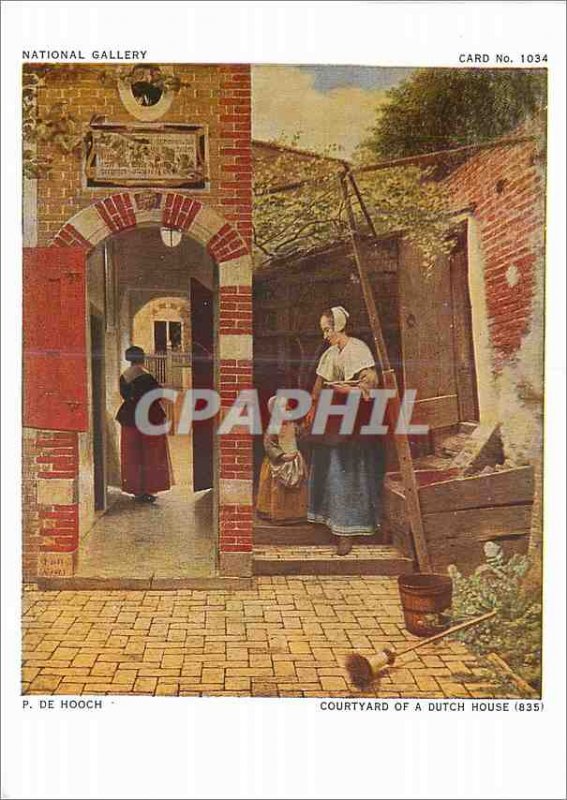 Postcard Modern National Gallery P Hooch Courtyard of a Dutch House