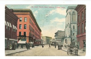 OH - Toledo. St. Clair Street North from Adams Street ca 1907