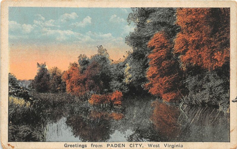 F54/ Paden City West Virginia Postcard c1910 Greetings from Paden City