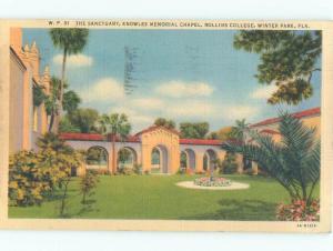 Linen Rollins College - Winter Park - Near Orlando Florida FL E1941