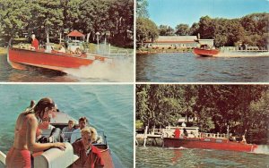 GREEN LAKE WI~NORTON MARINA~FAMOUS UNITED STATES MARINE POSTAL DELIVERY POSTCARD