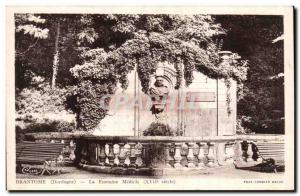 Brantome - La Fontaine Medicis - Old Postcard