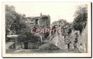 Old Postcard Kenilworth Castle Mervyn & # 39s Tower