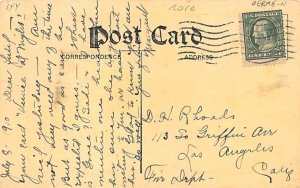 Jim Jeffries - Jack Johnson Boxing Postal used 1910 written on back