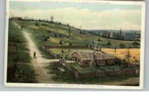 Plymouth MA Bradford Home Det Pub c1910 Postcard