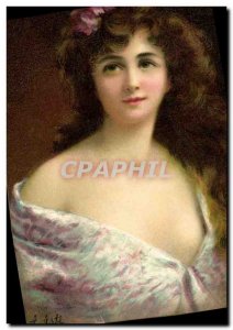 Old Postcard Fantasy Illustrator Woman Asti