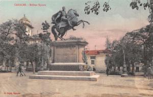 CARACAS VENEZUELA BOLIVAR SQUARE ESTATUA~B PUJOL PUBLISHED POSTCARD 1910s