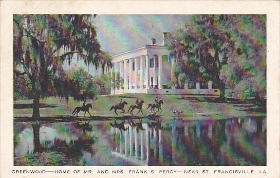 Greenwood Home Of Mr and Mrs Frank S Percy Near St Francisville Louisiana 1948